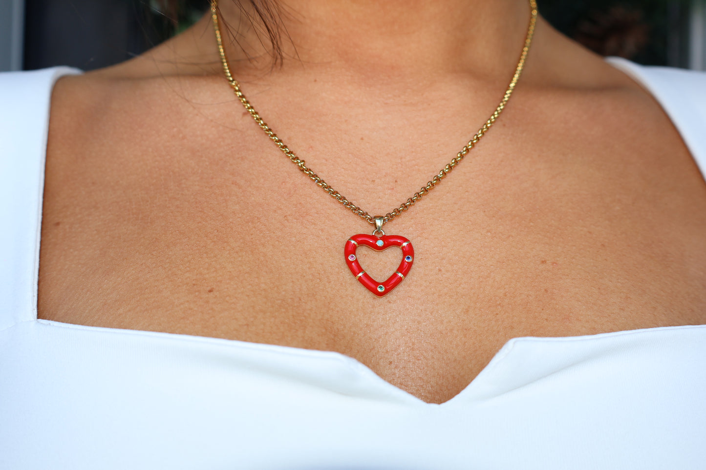 Red Heart Necklace