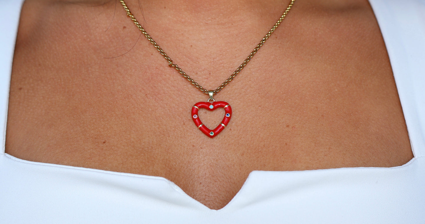 Red Heart Necklace