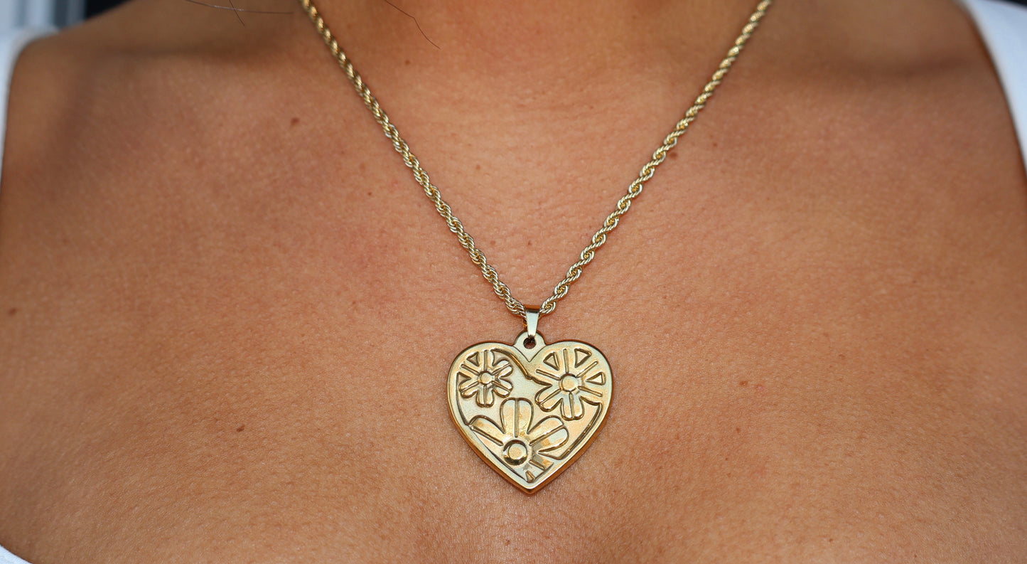 Golden Heart Necklace