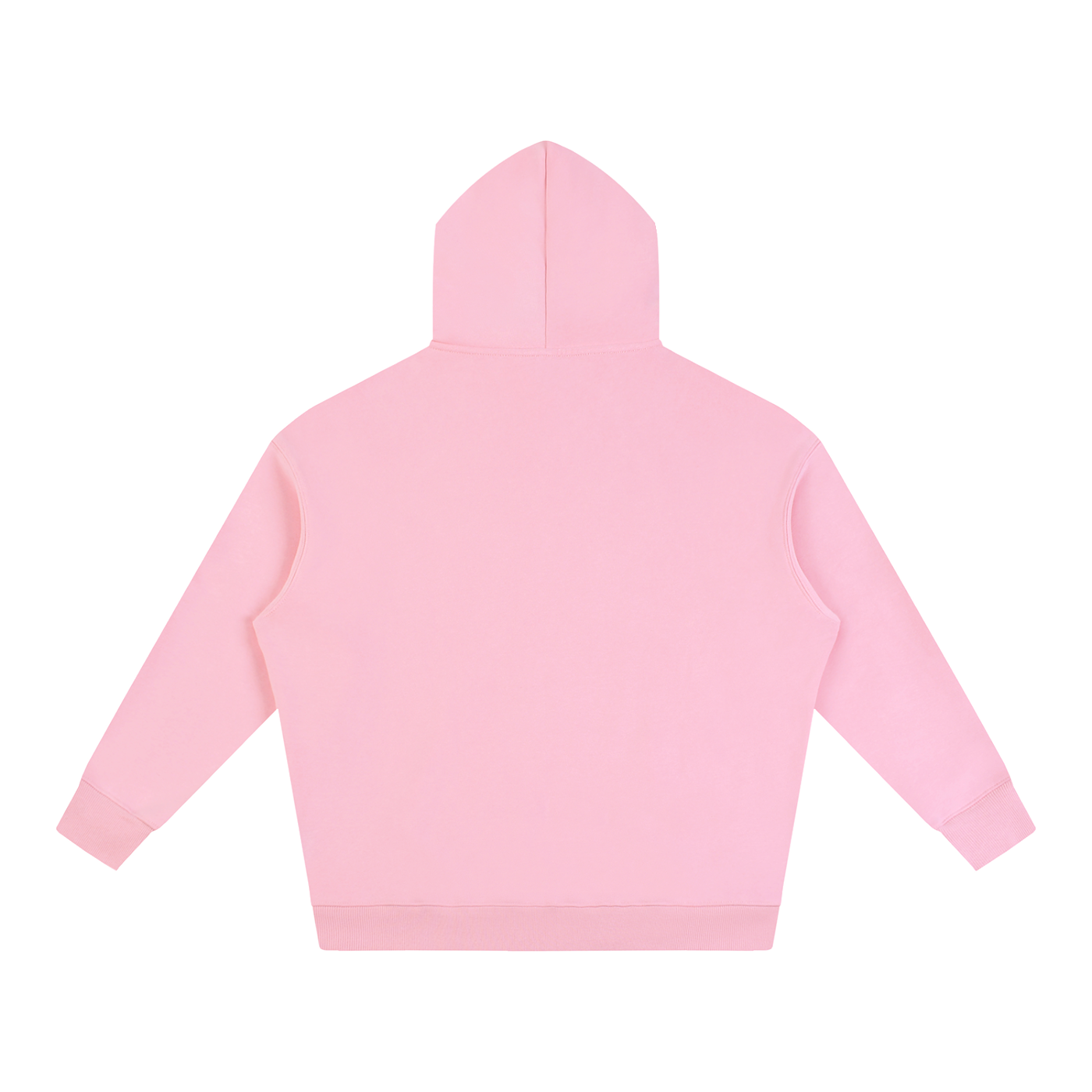 Pink Tropical Oversize Fleeced Hoodie