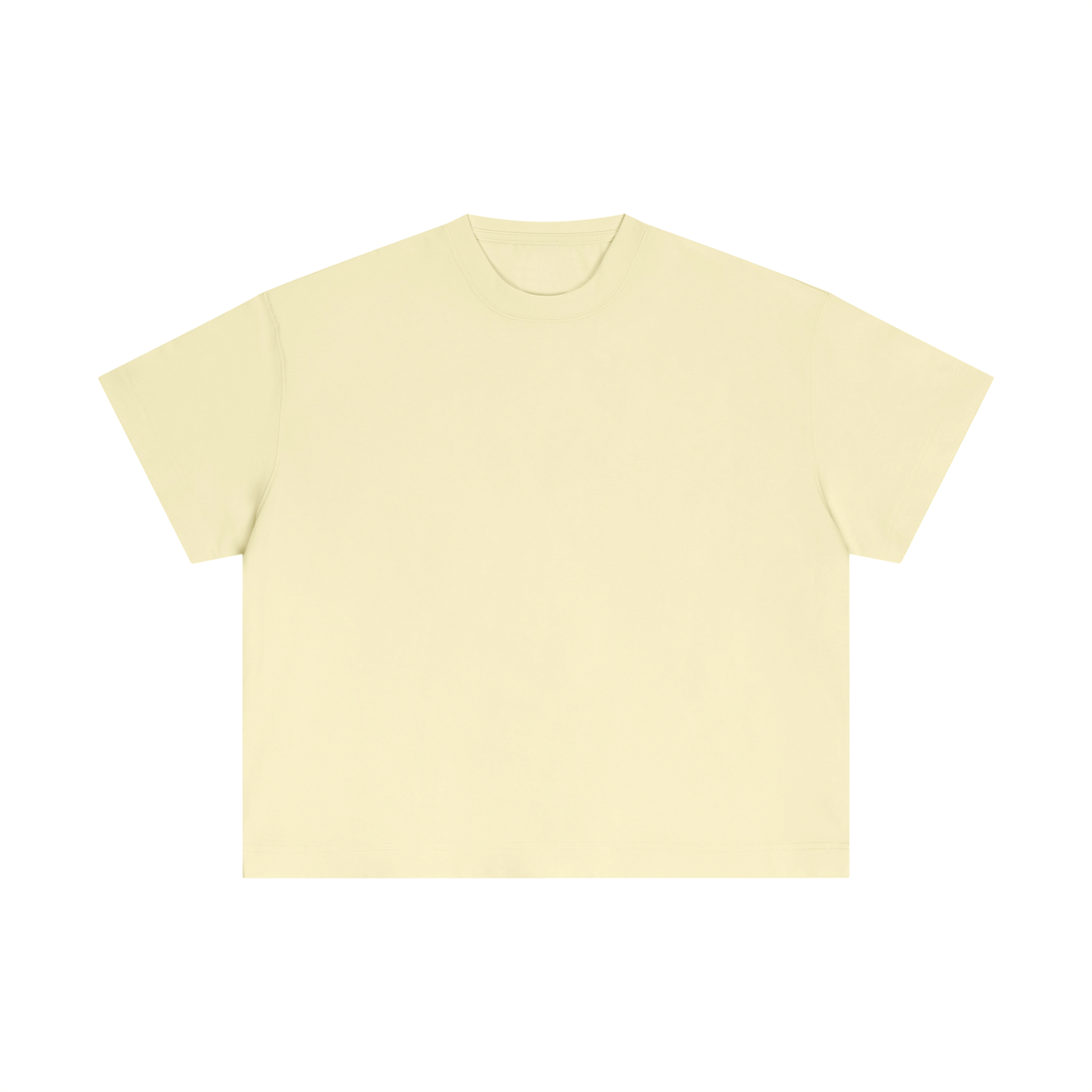 Ocean Whale Light Yellow Boxy T-Shirt