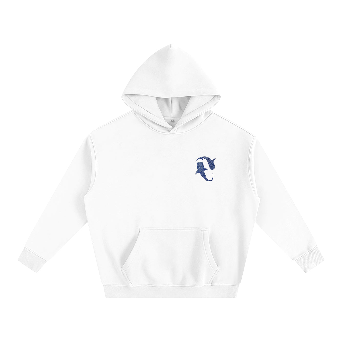 Ocean Whales Oversize Fleeced Hoodie
