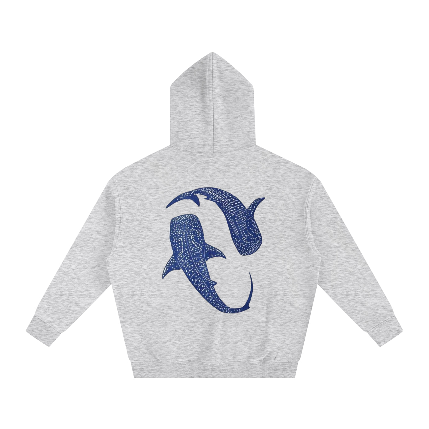 Ocean Whales Oversize Fleeced Hoodie