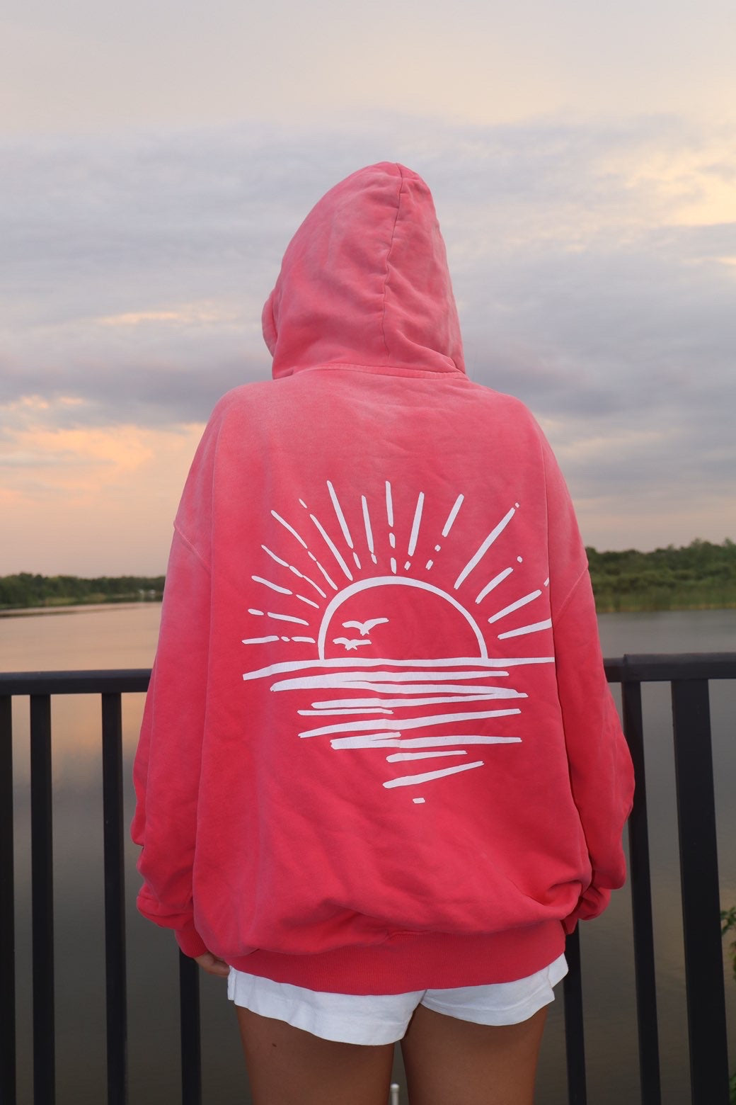 Sunfade Pink Heavyweight Cotton Oversized Hoodie