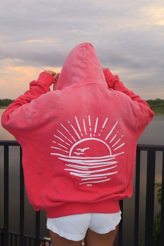 Sunfade Pink Heavyweight Cotton Oversized Hoodie
