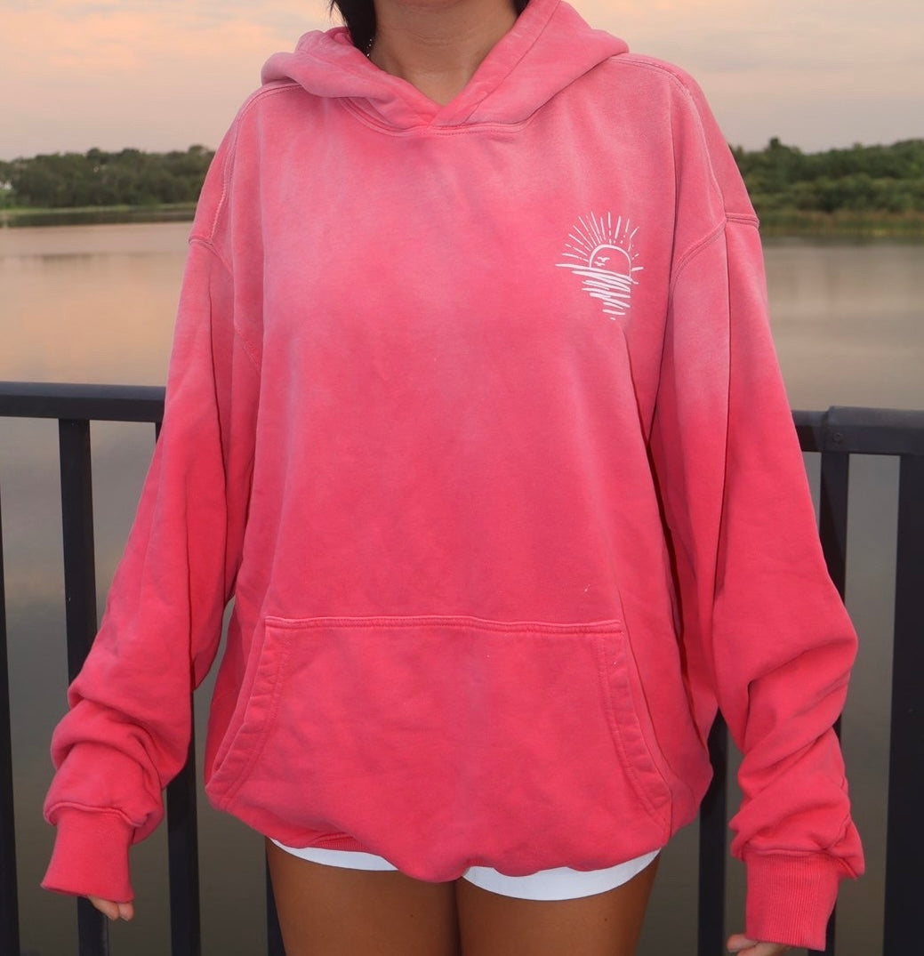 Sunfade Pink Heavyweight Cotton Oversized Hoodie
