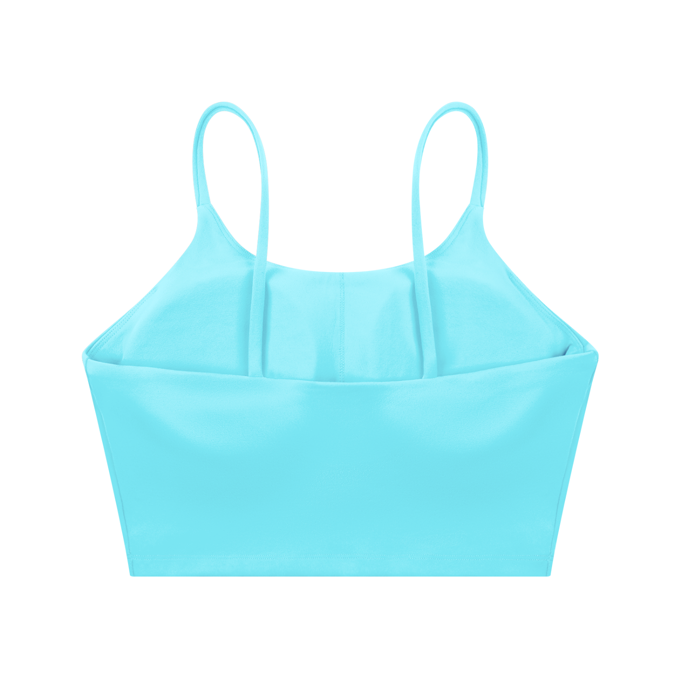 Spaghetti Strap Yoga Sports Bra Blue