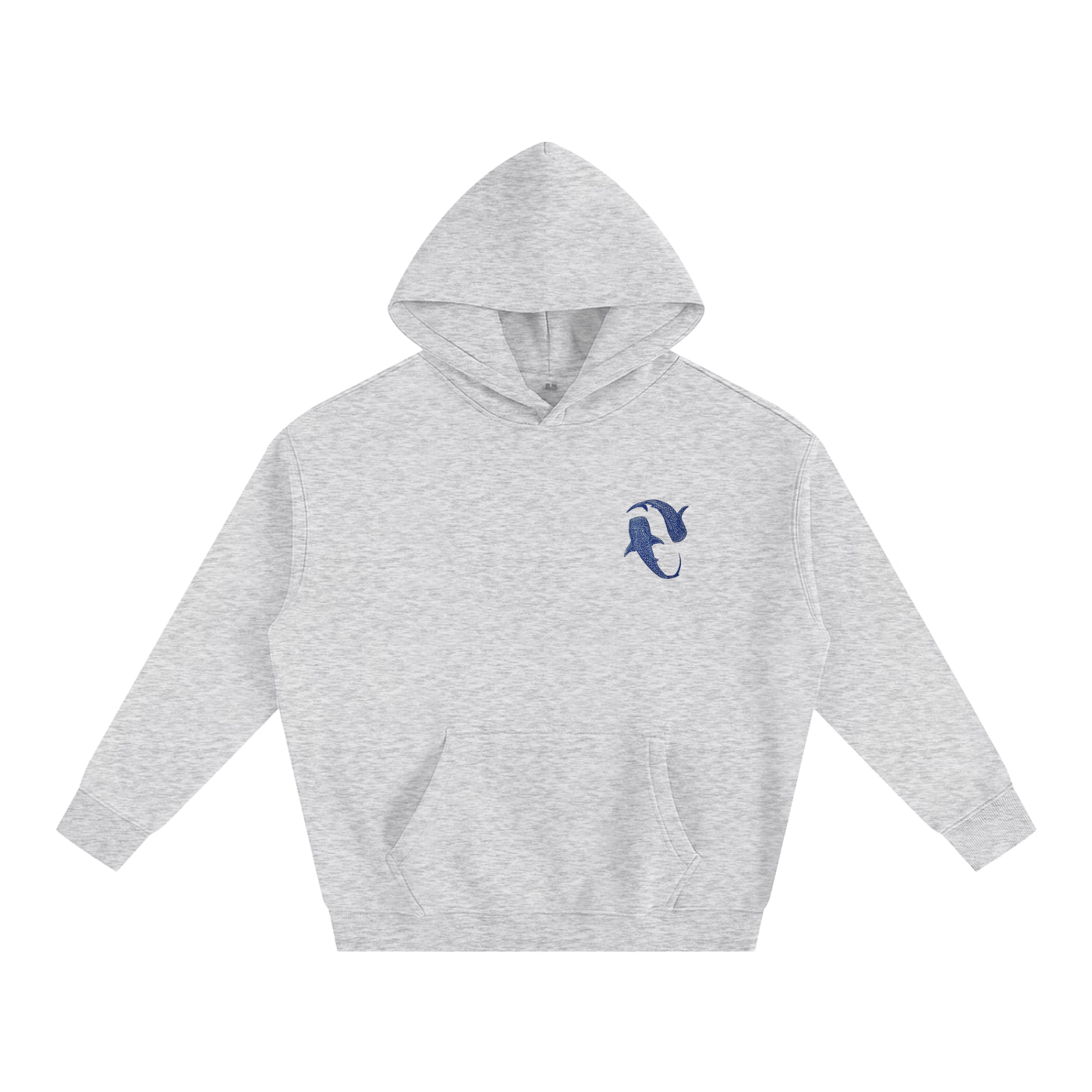 Ocean Whales Oversize Fleeced Hoodie