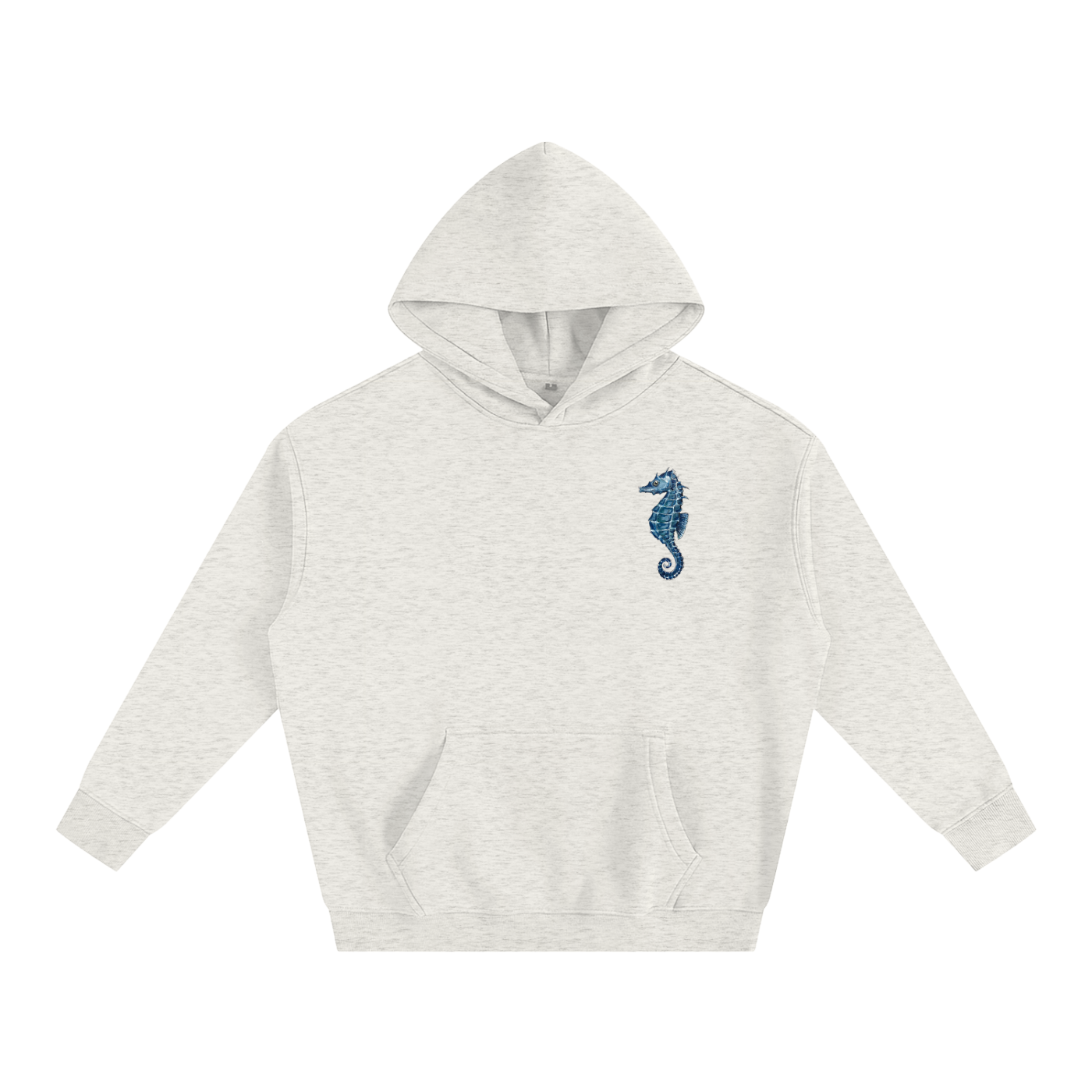 Ocean Sea Horse Oversize Fleeced Hoodie