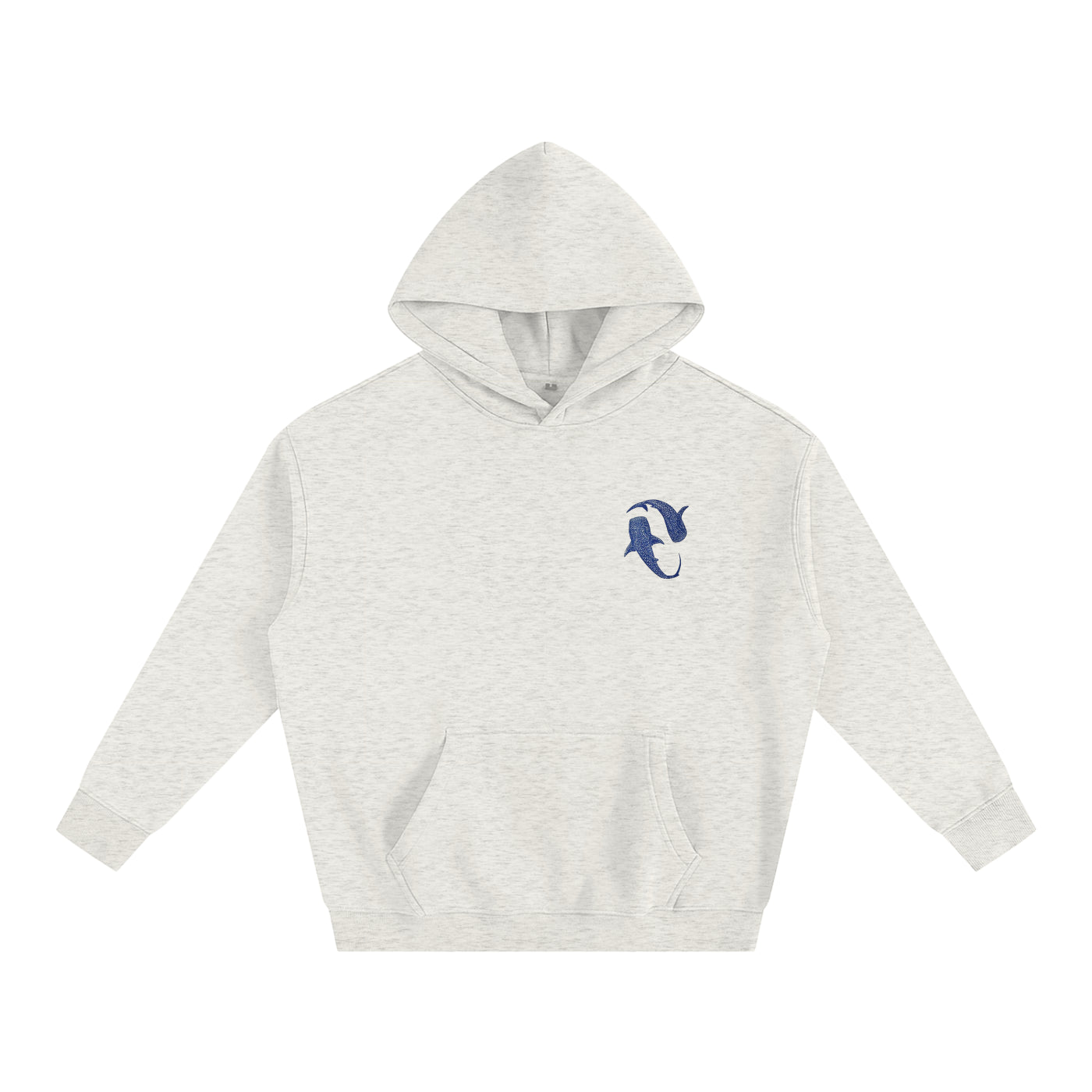 Ocean Whales Oversize Fleeced Hoodie