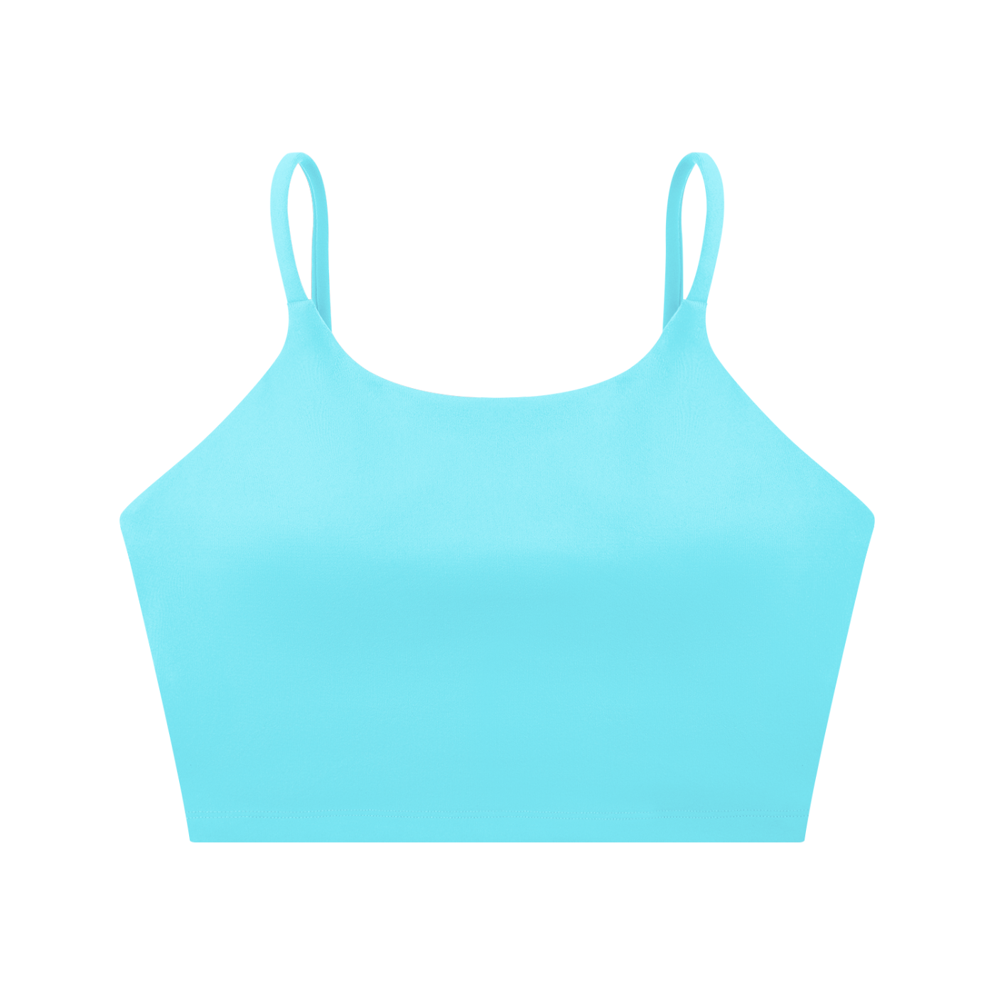 Spaghetti Strap Yoga Sports Bra Blue