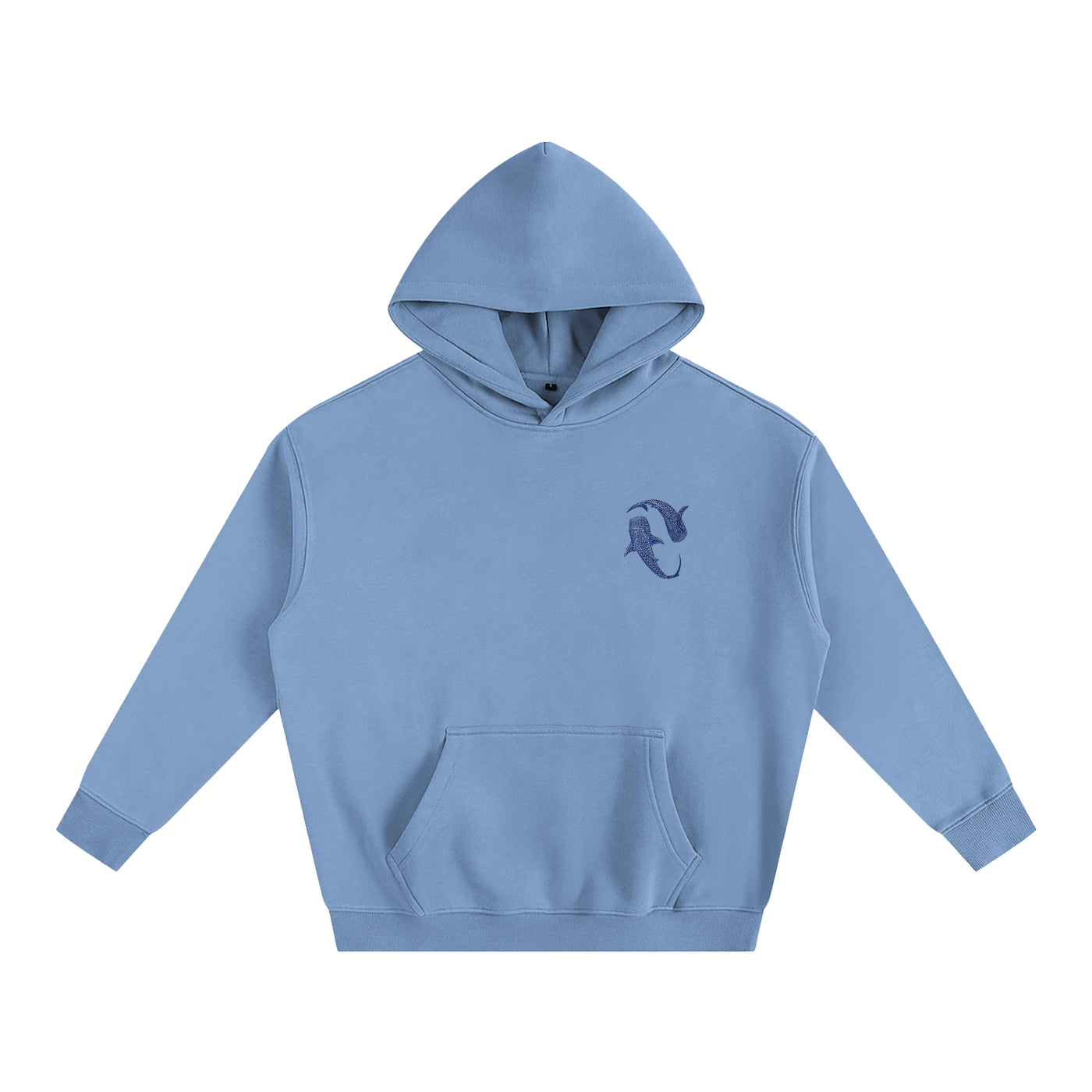 Ocean Whales Oversize Fleeced Hoodie